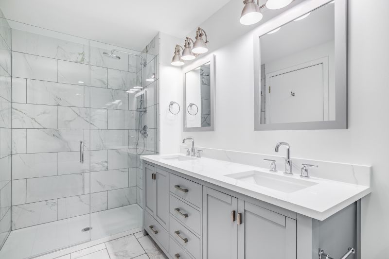 Marble-Accented Vanity Area